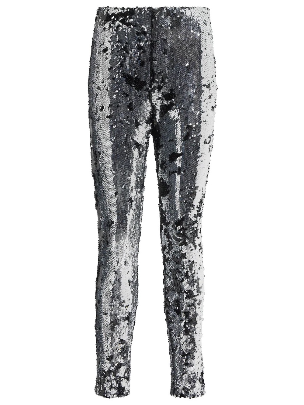 Isabel Marant Sequin Slim Trousers - Silver/Black